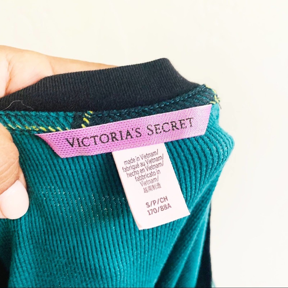Victoria’s Secret Pajama Lounge Top Green Size Small - Picture 4 of 12